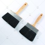 Import Pure black stainless iron brush with beech arm from chinese wholesale supplier and manufacturer