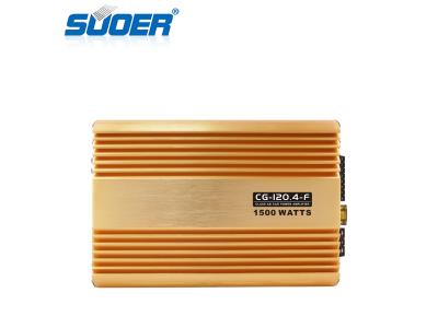 Import CG-120.4-F Full Frequency 4Channel 1500W Class AB Car Amplifier from chinese wholesale supplier and manufacturer