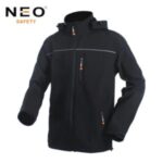 Import Classic Style Black Softshell Jacket with Detachable Hood from chinese wholesale supplier and manufacturer