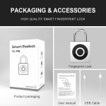 Import fingerprint padlock P6 from chinese wholesale supplier and manufacturer