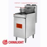 Import HIGH CHIMNET TWO-TANK TWO BASKET GAS FRYER(LPG NG) from chinese wholesale supplier and manufacturer