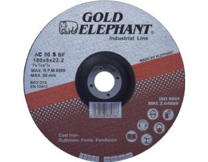 Import Gold Elephant 7 inch grinding disc 180mm grinding wheel for high grade cast iron. from chinese wholesale supplier and manufacturer