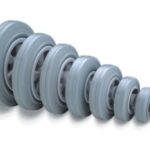 Import Grey rubber tyre with PP rim(Plain) from chinese wholesale supplier and manufacturer