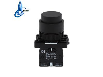 Import LAY5-EL21 convex head black plastic button lay5 black push button from chinese wholesale supplier and manufacturer