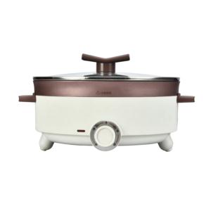 Import Mini portable Multi-fuctional 2 in 1 korea Electric hot pot BBQ Skillet from chinese wholesale supplier and manufacturer