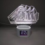 Import VGW-D703 Alarm clock with 3D top light from chinese wholesale supplier and manufacturer