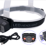 Import head lamp 5w white led+2red led with usb charger from chinese wholesale supplier and manufacturer