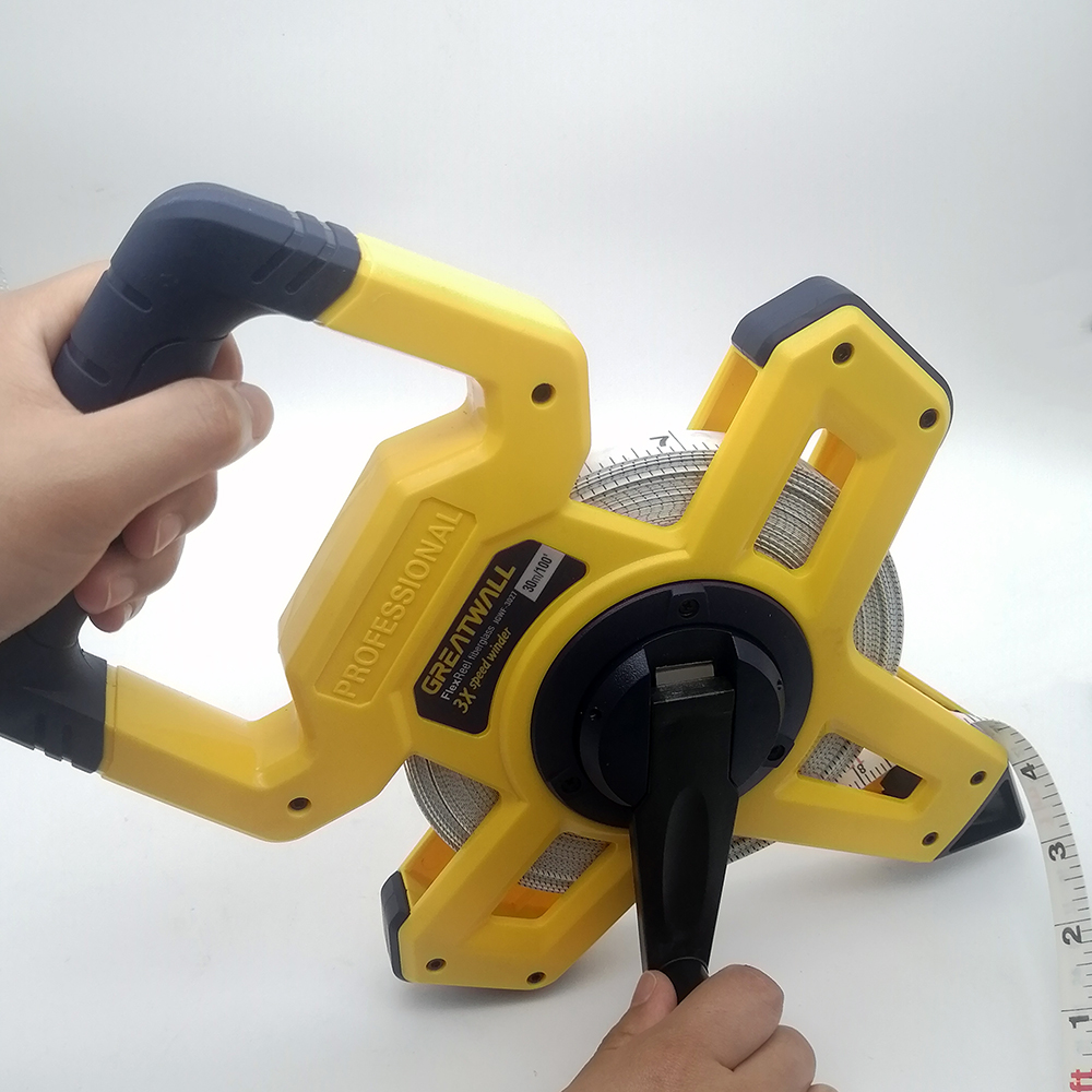 Import 30m/50m/100m New design ABS+Rubber Fiberglass long tape measure/measuring tape from chinese wholesale supplier and manufacturer