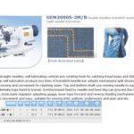 Import GEM2000S-2M/B Double needles lockstitch sewing machine (split needle bar)series from chinese wholesale supplier and manufacturer