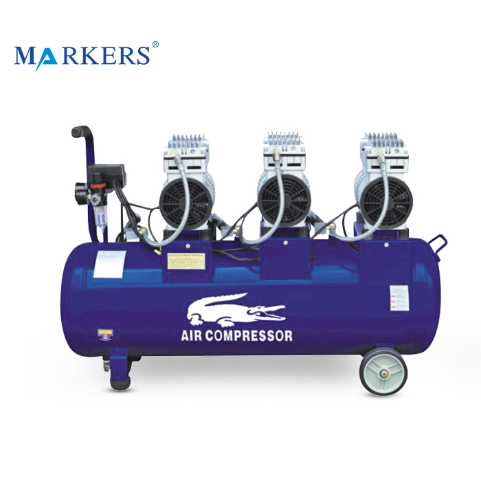 Import Factory price piston type paint spray gun oil-less 3 cylinder 90l tank air compressor from chinese wholesale supplier and manufacturer