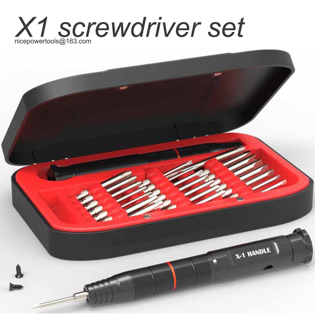 Import X1 professional screwdriver set from chinese wholesale supplier and manufacturer