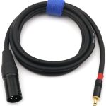 Import 3.5mm (1/8 inch) TRS stereo male to XLR plug interconnection audio microphone cable from chinese wholesale supplier and manufacturer