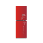 Import Huari BCD-276LYE 276L direct cooling wide glass double door refrigerator from chinese wholesale supplier and manufacturer