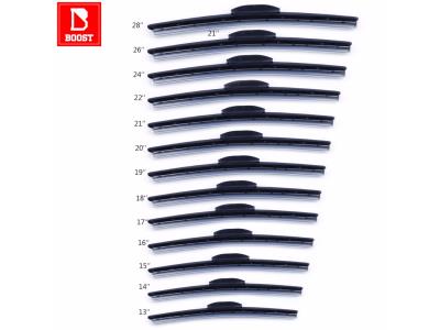 Import BOOST Car Windscreen Wiper Blades 13″ to 28″inch Universal Car U-type Soft Rubber from chinese wholesale supplier and manufacturer