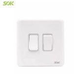 Import 2 Gang 1 Way Switches from chinese wholesale supplier and manufacturer