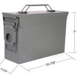 Import Safewell 30 Cal 4.5 L Metal Small Bullet Steel Ammo Tool Box Can For Gun Safe from chinese wholesale supplier and manufacturer