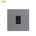 Import 20AX Double Pole Switch with Neon – Stainless Steel from chinese wholesale supplier and manufacturer