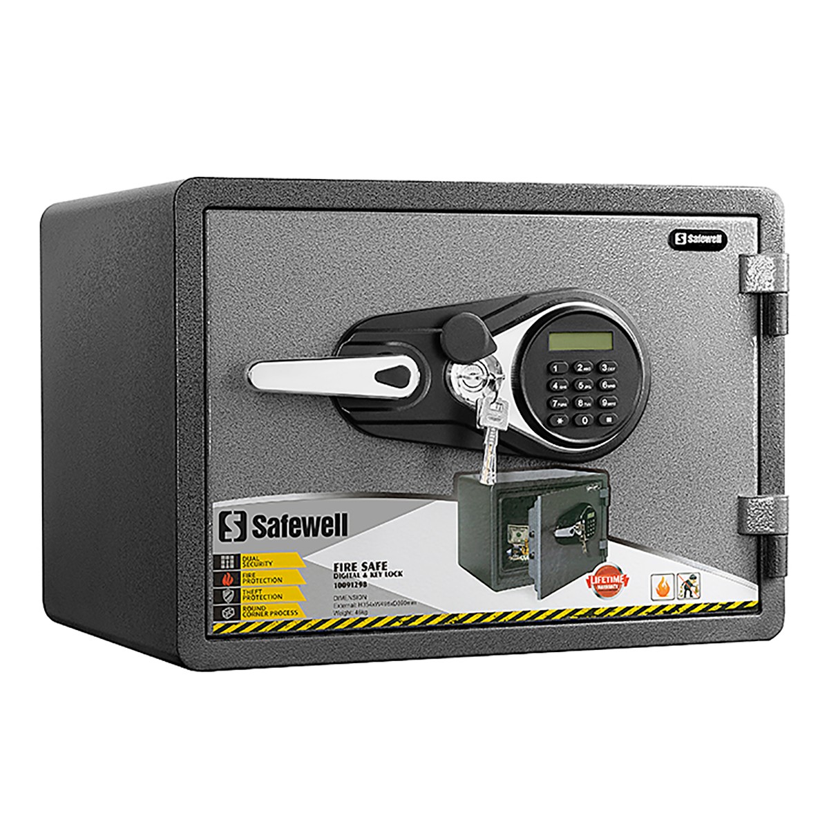 Import Safewell YB350ALP LED fireproof key lock residence safe cabinet from chinese wholesale supplier and manufacturer