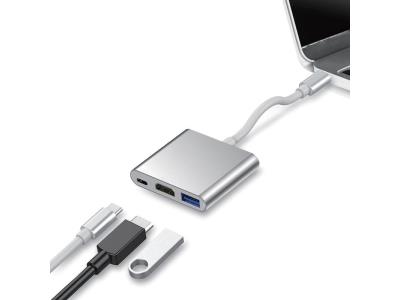 Import USB C Docking Station,Ultra Slim 3 in 1 Type-c Hub with PD,USB 3.0Port,4K to HDMI from chinese wholesale supplier and manufacturer