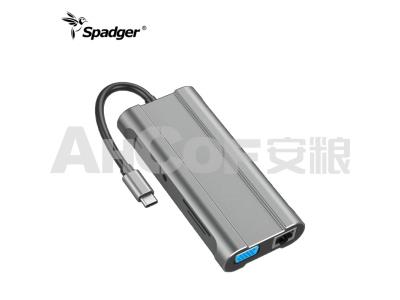 Import ST1001:USB C Docking Station,10 in 1 Type-c Hub with PD,3 USB 3.0 Ports,SD/TF Card Readers from chinese wholesale supplier and manufacturer