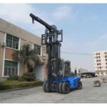 Import 12 Ton Diesel Heavy Forklift Truck attach Telescopic Boom Crane from chinese wholesale supplier and manufacturer