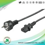 Import CEE7/7 Schuko Plug to IEC 60320 C13 European Power Cord Desktop（Angled、Straight） from chinese wholesale supplier and manufacturer