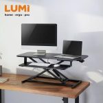 Import GAS SPRING SIT-STAND DESK CONVERTER WITH COMPACT KEYBOARD TRAY (950MM LENGTH) from chinese wholesale supplier and manufacturer