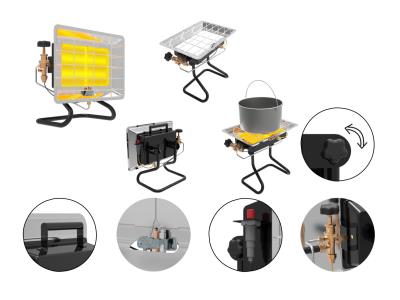 Import Bottle mounted gas heater from chinese wholesale supplier and manufacturer