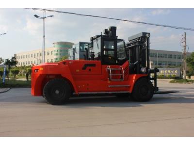 Import 28 Ton Diesel Heavy Forklift Truck Color Orange Lift Containers from chinese wholesale supplier and manufacturer
