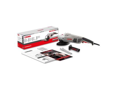 Import CROWN 7″ Angle Grinder 2600W Soft Start Cutting Off Power Tools CT13489-180S from chinese wholesale supplier and manufacturer