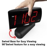 Import High-End Display Time With Rotating Base Digital office desk alarm clock from chinese wholesale supplier and manufacturer