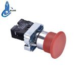 Import LAY5-BC42 electrical mushroom red stop emergency push button switch from chinese wholesale supplier and manufacturer