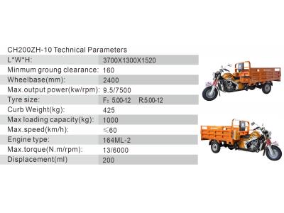 Import 200CC TRICYCLE—CM 200 WATER-COOLER 3-WHEEL from chinese wholesale supplier and manufacturer