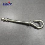 Import Electric Power Line Fitting hot dip galvanized iron suspension anchor hook/pig tail hook from chinese wholesale supplier and manufacturer