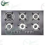 Import 6 Burner glass built-in gas hob from chinese wholesale supplier and manufacturer