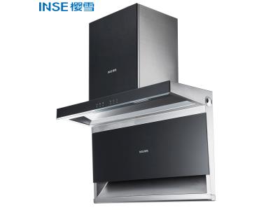 Import Zhongshan Wall-Mounted Black Glass Range Hood China for Kitchen for Sale CXW-280-K1906(B) from chinese wholesale supplier and manufacturer