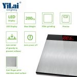 Import Stainless steel platform 200 kg capacity body weight scale body bathroom scale from chinese wholesale supplier and manufacturer