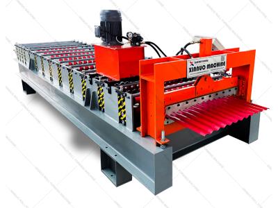 Import corrugated iron sheet making aluzinc roll forming machine from chinese wholesale supplier and manufacturer