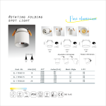 Import Rotating folding spot light from chinese wholesale supplier and manufacturer