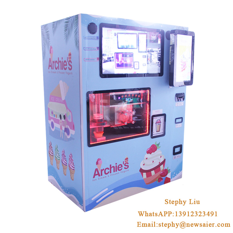 Import ice cream vending machine from chinese wholesale supplier and manufacturer