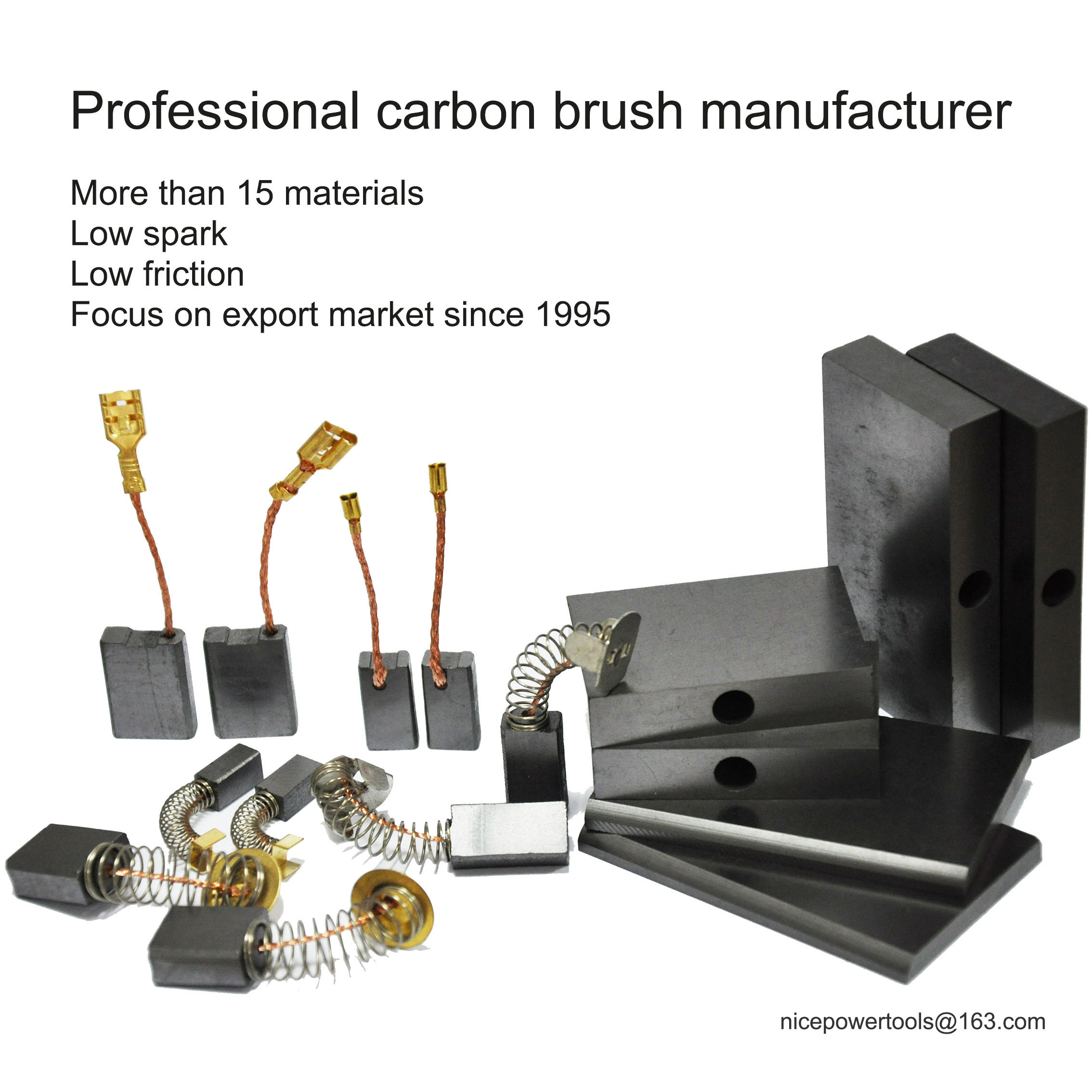 Import carbon brush from chinese wholesale supplier and manufacturer