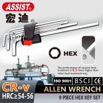 Import ASSIST CRV material 9pcs allen wrench from chinese wholesale supplier and manufacturer