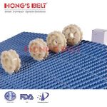 Import HONGSBELT HS-8000A-RC modular plastic conveyor belt for logistics from chinese wholesale supplier and manufacturer