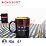 Import HONGSBELT HS-2800C Roller top modular plastic conveyor belt for light duty sorting from chinese wholesale supplier and manufacturer