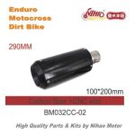Import 04 BM032CC-02 Motocross Parts Universal carbon fiber CNC Muffler Silence exhaust pipe from chinese wholesale supplier and manufacturer