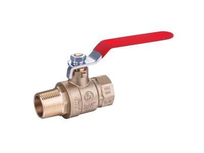 Import 600 WOG Full Port Brass or Low-Lead MxF Brass Ball Valve with lever handle from chinese wholesale supplier and manufacturer