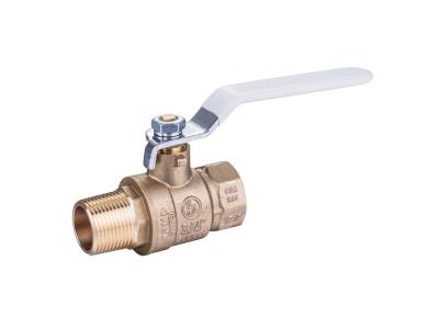 Import 600 WOG Full Port Brass or Low-Lead MxF Brass Ball Valve with lever handle from chinese wholesale supplier and manufacturer