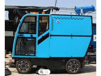Import Electric Sweeper Cleaning Machine Street Sweeper With fog cannon Five brush head broom swe from chinese wholesale supplier and manufacturer