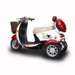 Import T412 Handicapped Scooter 3 Wheel Electric Tricycle with Front Basket from chinese wholesale supplier and manufacturer