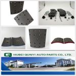 Import Heavy duty spare brake part non asbestos brake shoe lining/pad for trucks and trailers from chinese wholesale supplier and manufacturer